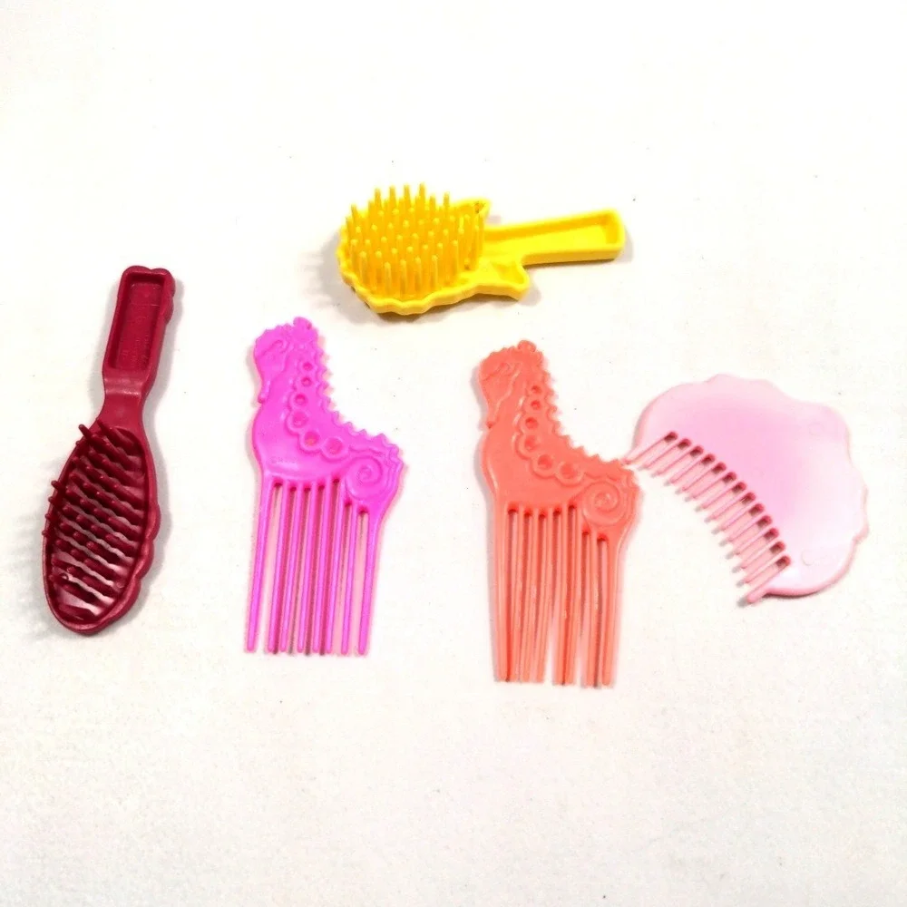 VTG‎ 1987 Mattel Barbie Island Fun Seahorse Comb Brush Accessory Lot Pink Orange